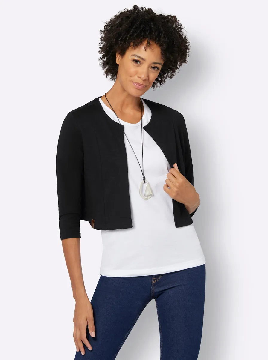 

Casual Looks Куртка-рубашка "Болеро", черный