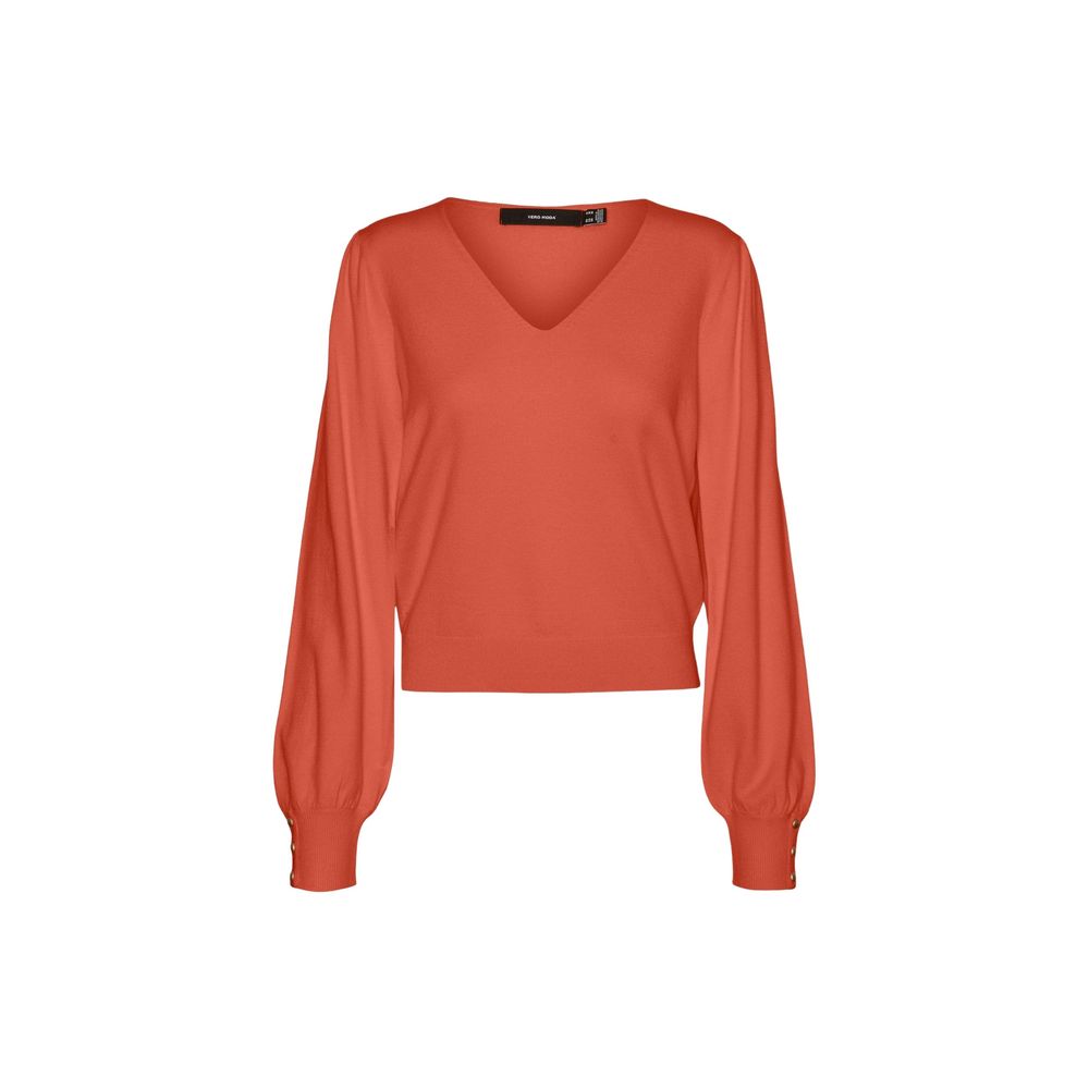 

Красные полиэстеровые топ и футболка Vero Moda