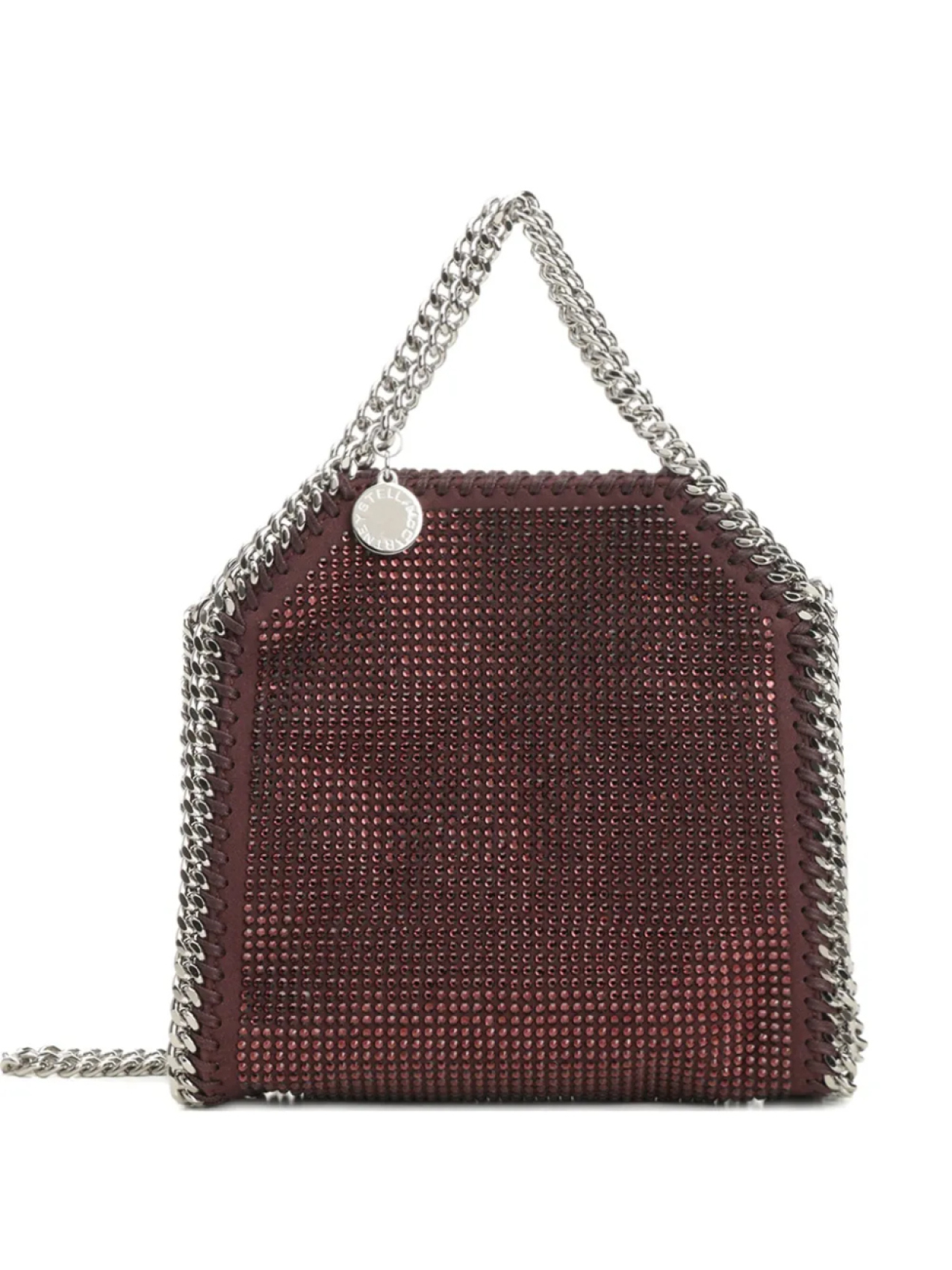 

Сумка-шоппер Falabella, украшенная стразами Stella McCartney, красный