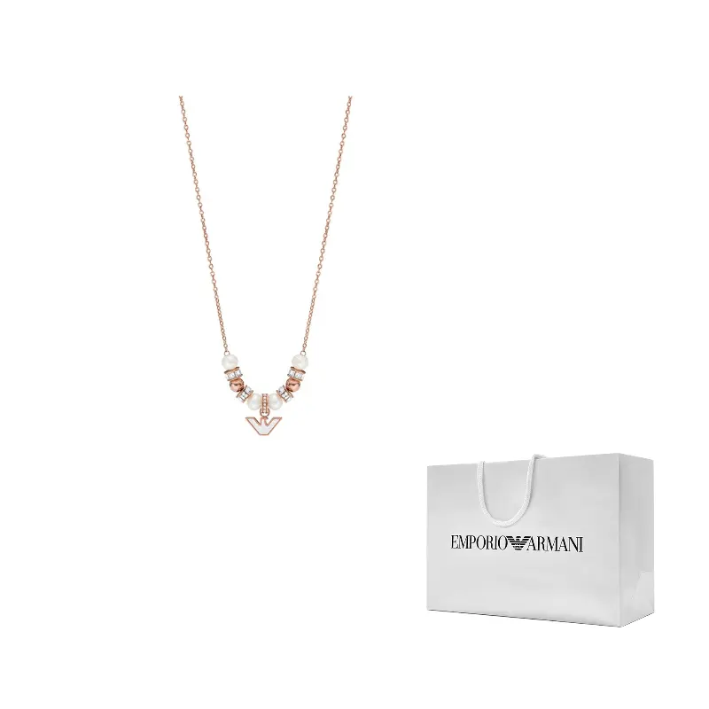 

EMPORIO ARMANI Женское ожерелье из перламутра розового золота