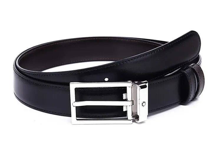 

MONTBLANC Кожаный мужской ремень черный 3 см, Black