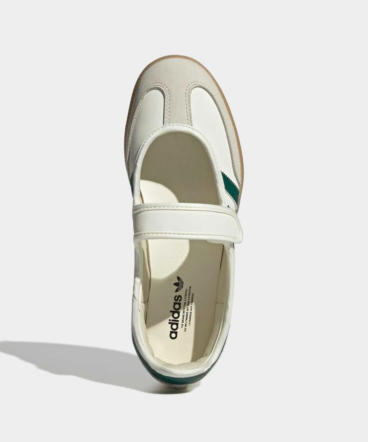 Женские кеды из кожи Adidas Samba Jane W белые — фото 2