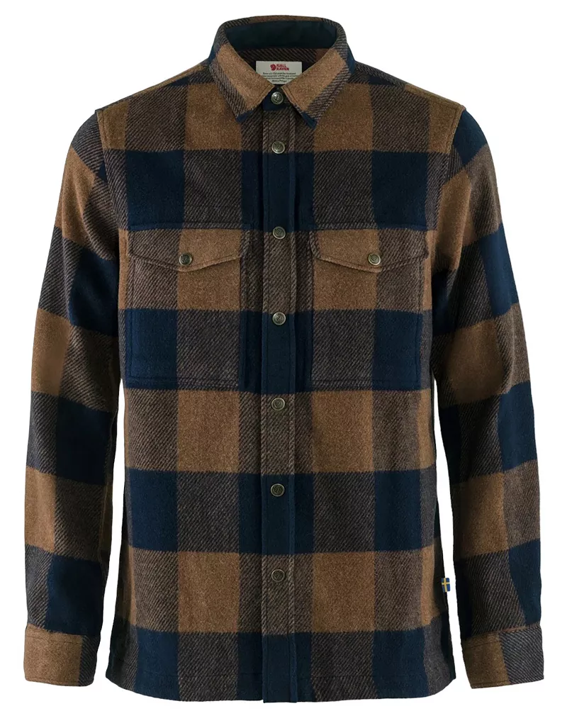 

Мужская рубашка Fjallraven Canada, цвет Chestnut/Dark Navy