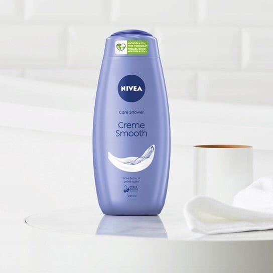 Питательный гель для душа 500мл Nivea, Creme Smooth Care Shower — фото 2