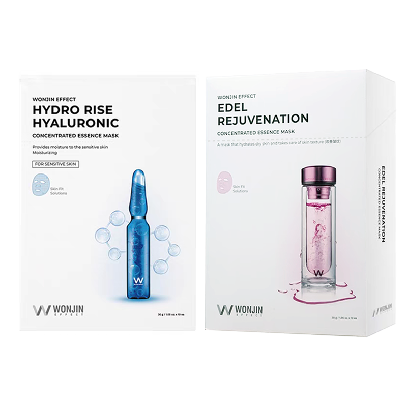 

Увлажняющая маска для лица с гиалуроновой кислотой Wonjin Effect, ampoule mask + edelweiss mask 30g*10ea*2