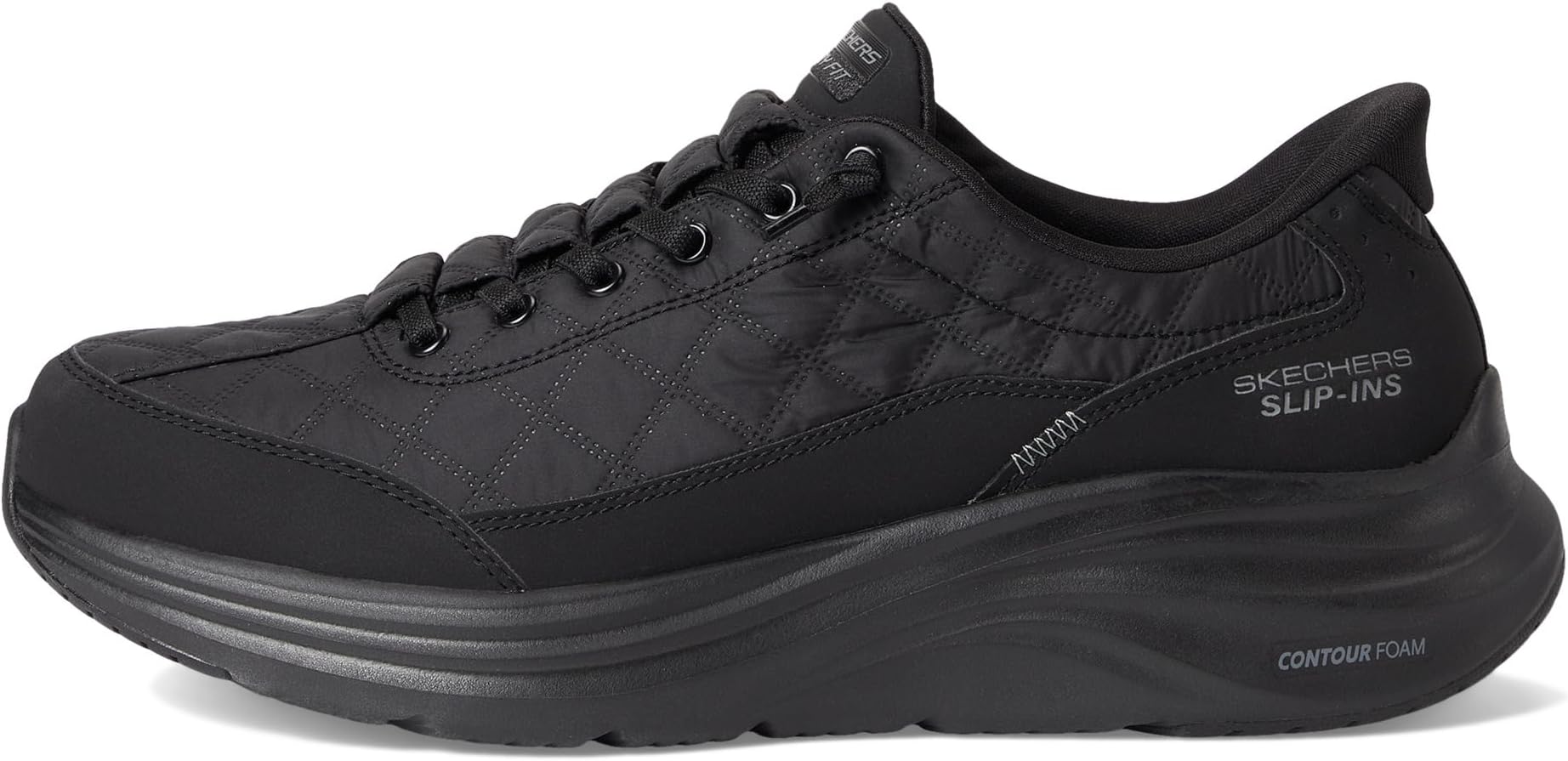 Кроссовки SKECHERS Contour Foam Cozy Fit Hands Free Slip-In, черный — фото 4