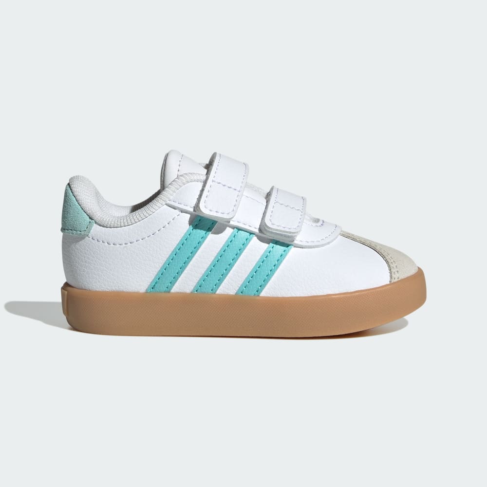 

Кроссовки Adidas VL Court 3.0 Shoes Kids, цвет Cloud White/Flash Aqua/Alumina