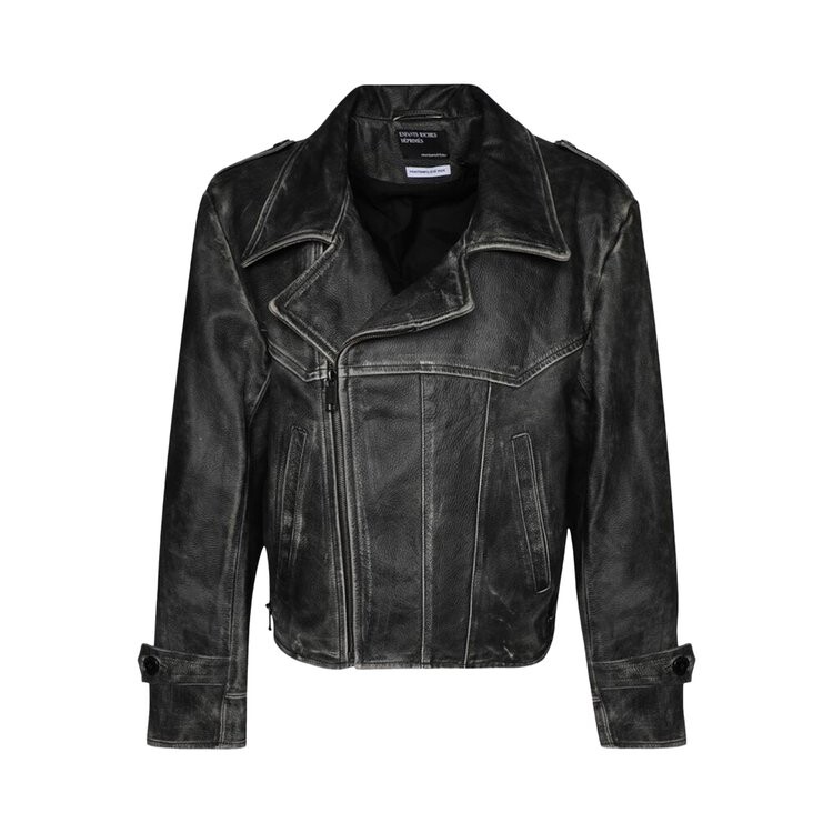 

Куртка Enfants Riches Déprimés Tabac Rat Post-War Leather Jacket, черный