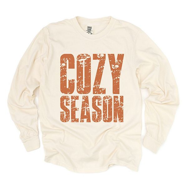 

Футболка с длинным рукавом и принтом Cozy season block distressed Simply Sage Market, Ivory, Зеленый, Футболка с длинным рукавом и принтом Cozy season block distressed Simply Sage Market, Ivory