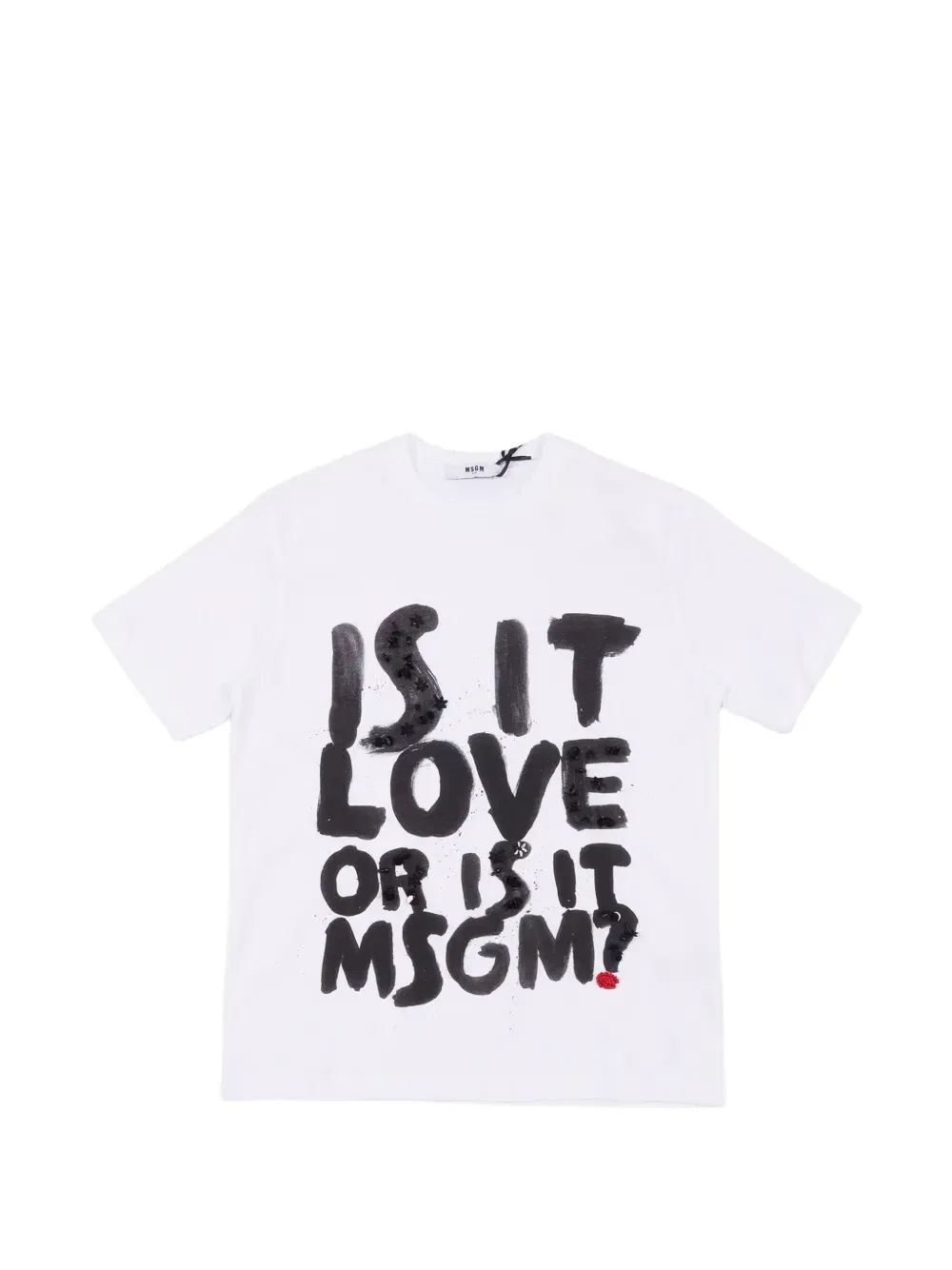 Футболка с принтом Msgm Kids, белый