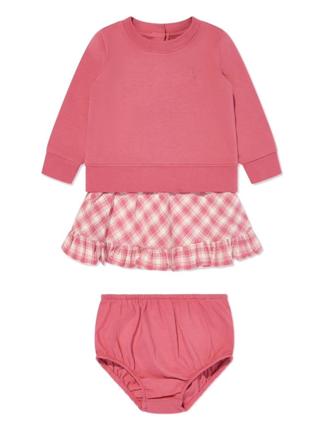 

Ralph Lauren Kids платье в клетку, розовый