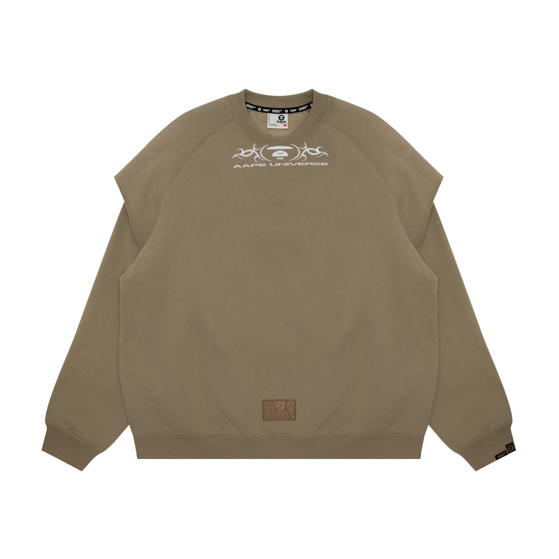 

Толстовка с вышитой нашивкой *A Bathing APE Logo Aape, коричневый