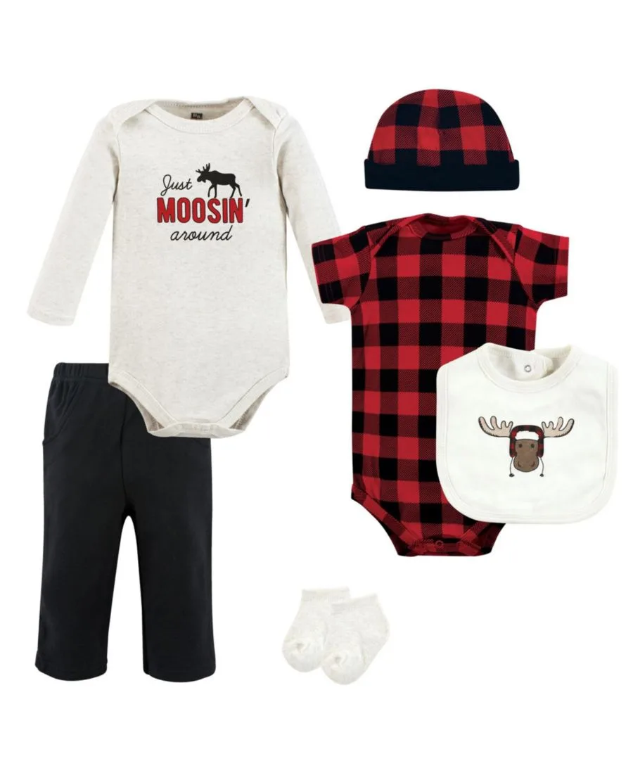 Комплект одежды из мягкого хлопка Hudson Baby, Winter Moose
