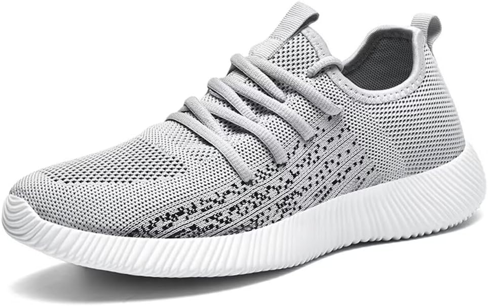 

Мужские сетчатые слипоны Jakcuz больших размеров, прогулочные кроссовки, устойчивые к скольжению, удобные, для улицы, спорта, тренажерного зала и бега, модные кроссовки, светло-серый