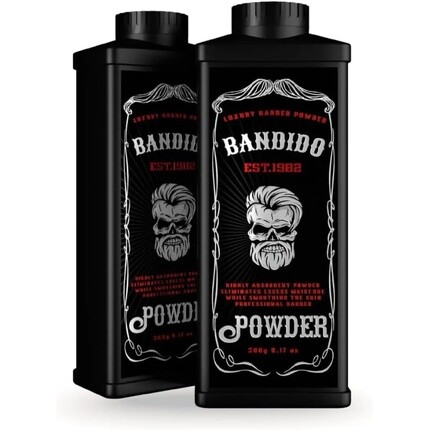 Bandido Luxury Barber Powder, увлажняющая, разглаживающая, против раздражения, профессиональная пудра для тела, 260 г — фото 2