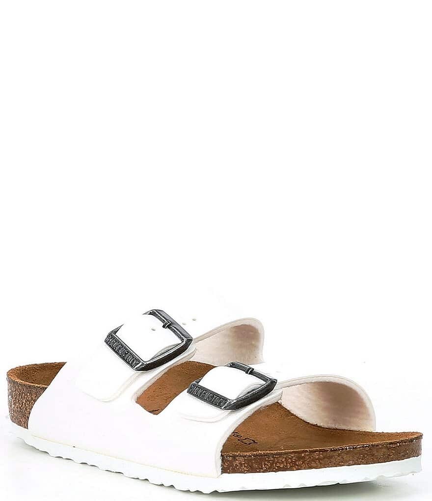 

Детские сандалии без шнуровки Birkenstock Arizona (для малышей), белый