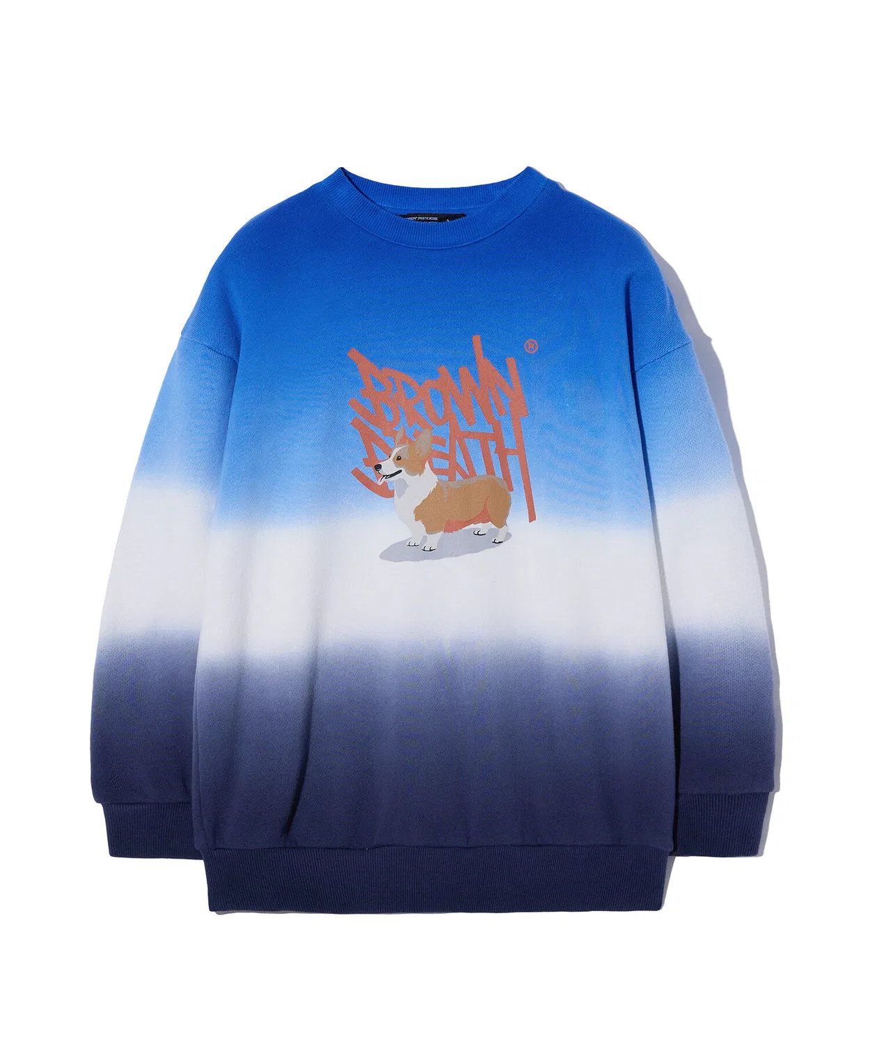 Детский свитшот с пигментным окрашиванием синий от Brownbreath Kids — фото 2