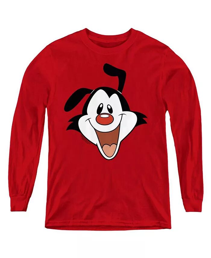 

Толстовка с длинным рукавом Yakko Head для мальчиков Animaniacs, красный