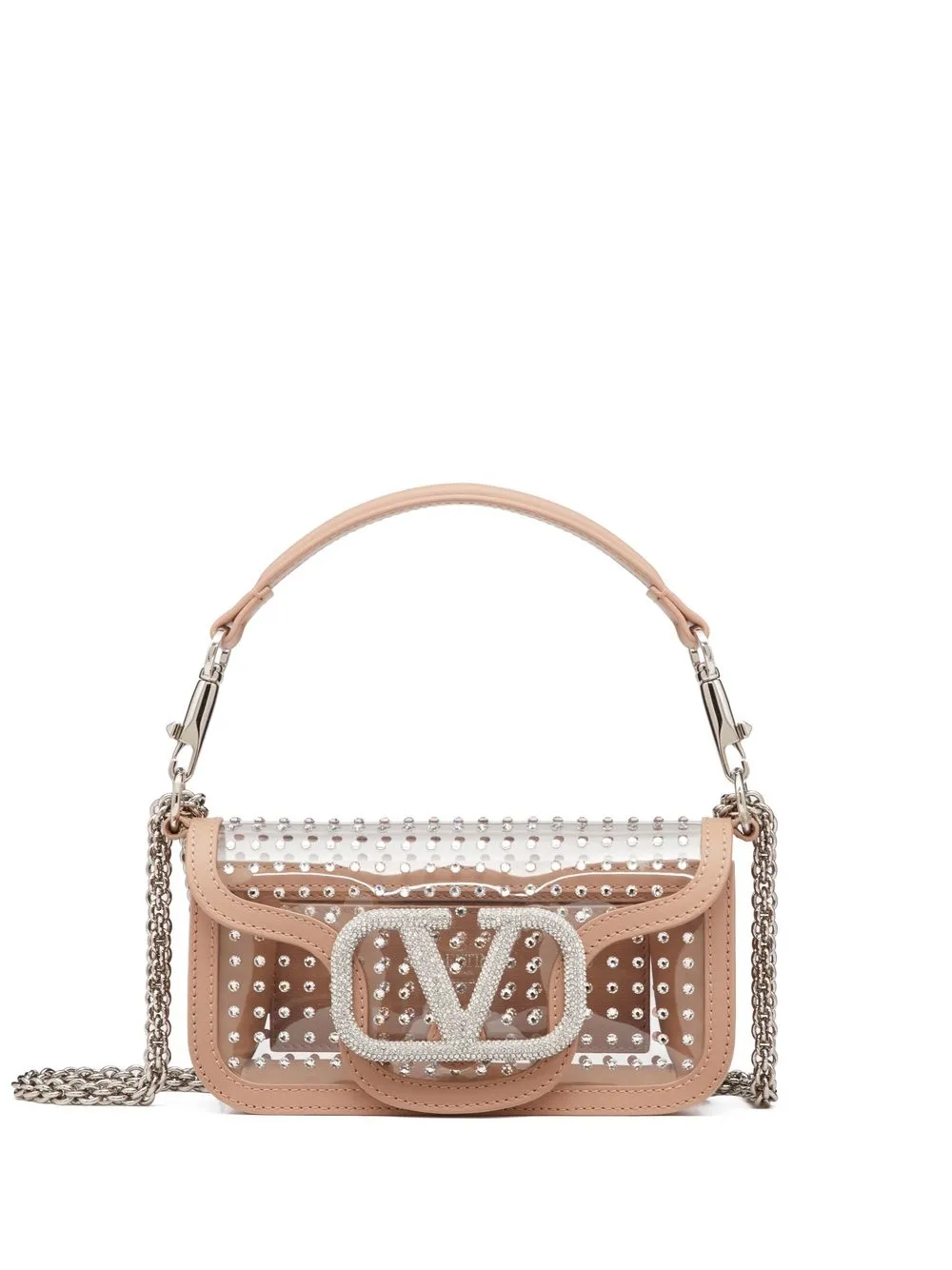 

Сумка на плечо Locò с кристаллами VALENTINO GARAVANI, нейтральный