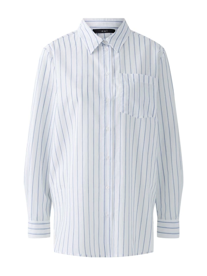 

Блузка Oui, цвет white blue