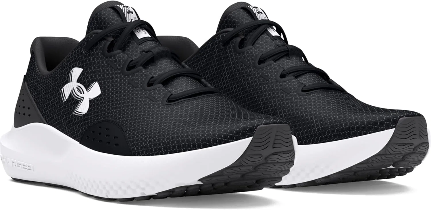 Мужские беговые кроссовки Under Armour UA Charged Surge 4, Black Anthracite White — фото 3
