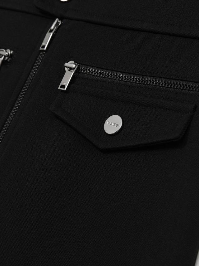 Детская юбка-трапеция Poppie на молнии Reiss, Black — фото 4