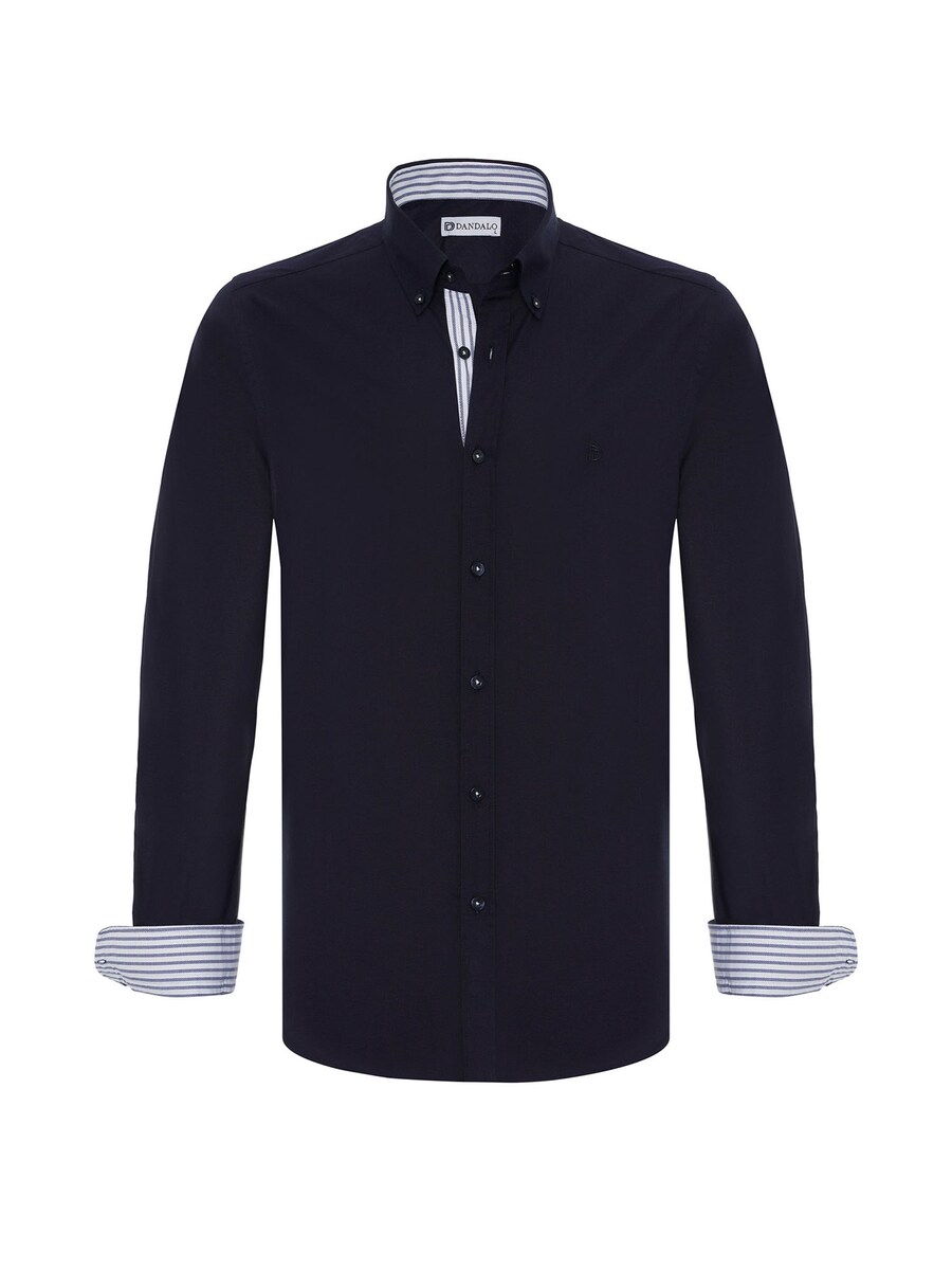 

Повседневная рубашка Dandalo Regular fit Button Up Shirt, темно-синий