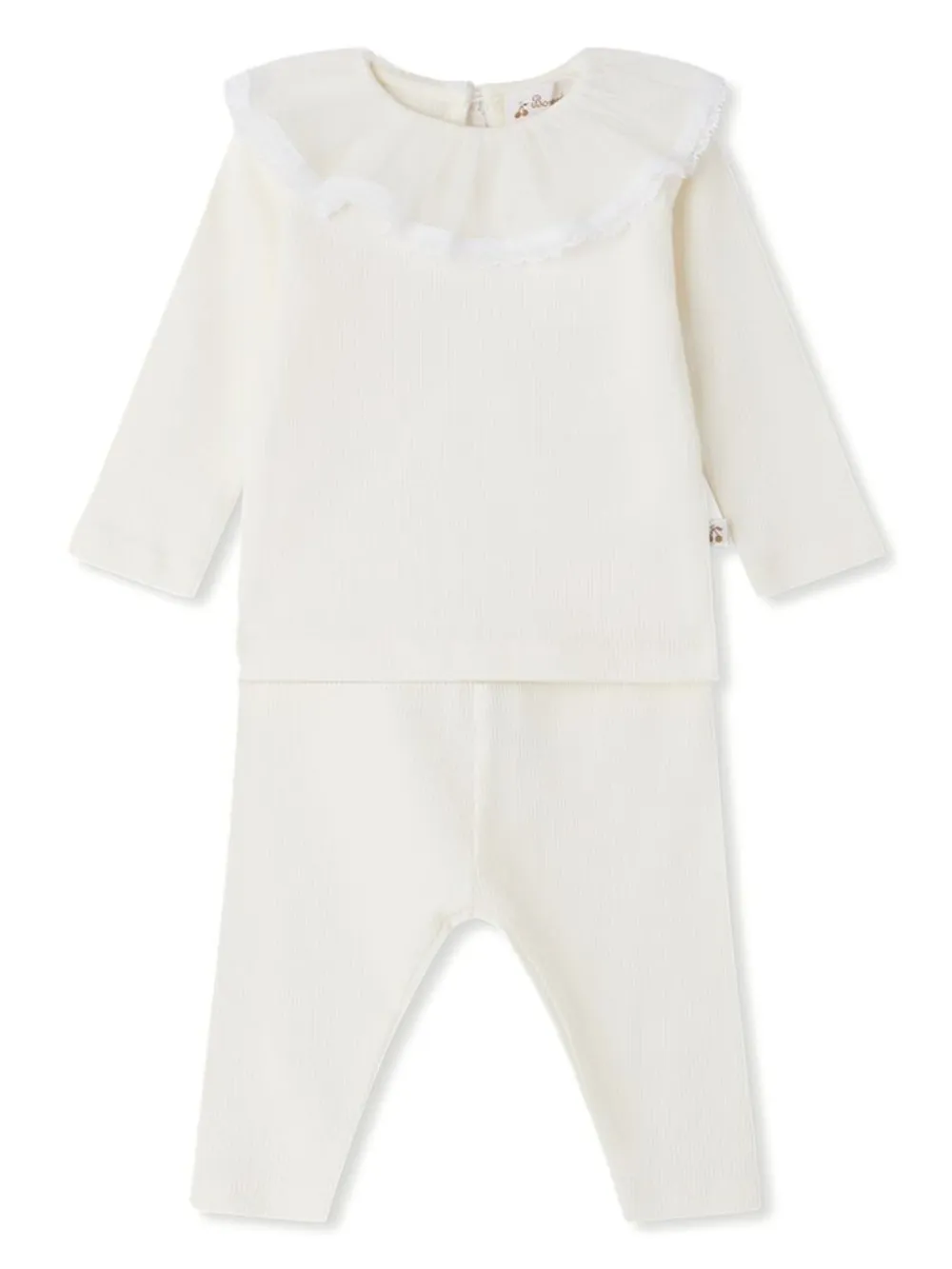 

Комплект Elsia из топа и брюк Bonpoint, белый