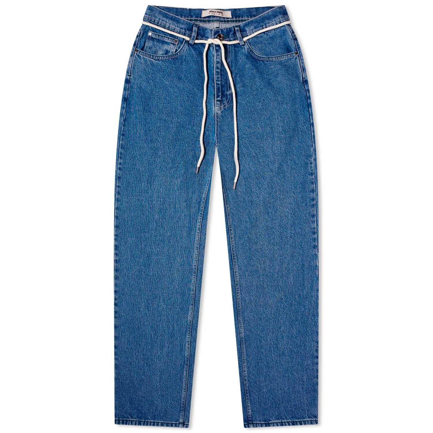 

Джинсы About:Blank Straight Leg Denim Jeans, цвет Mid Wash
