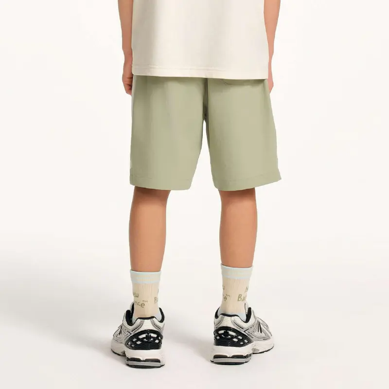 Шорты SS25 для детей 3-7 лет New Balance, зеленый — фото 4
