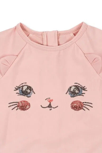 Купальник детский Kitty Onesie Konges Sløjd, розовый — фото 4