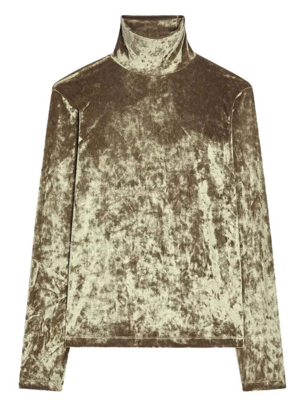 

Бархатная футболка с высоким воротником DRIES VAN NOTEN