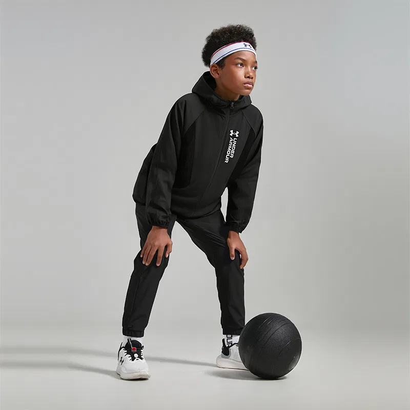 Детские трикотажные спортивные штаны Under Armour Black — фото 4