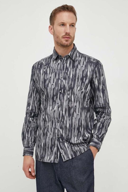 

Рубашка из хлопка Sisley, черный