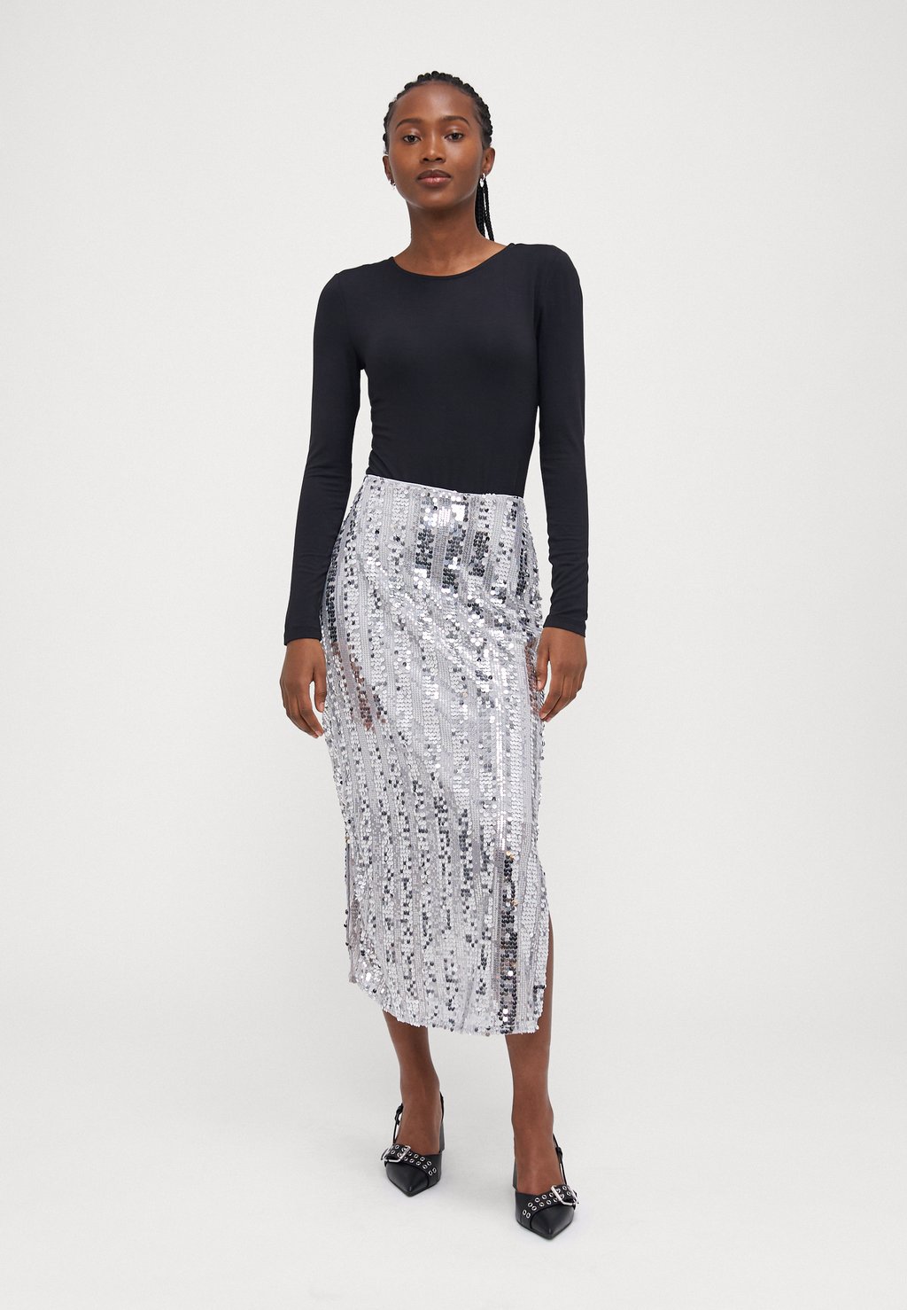 

Юбка-карандаш VMEFA SKIRT Vero Moda Petite, серебристый