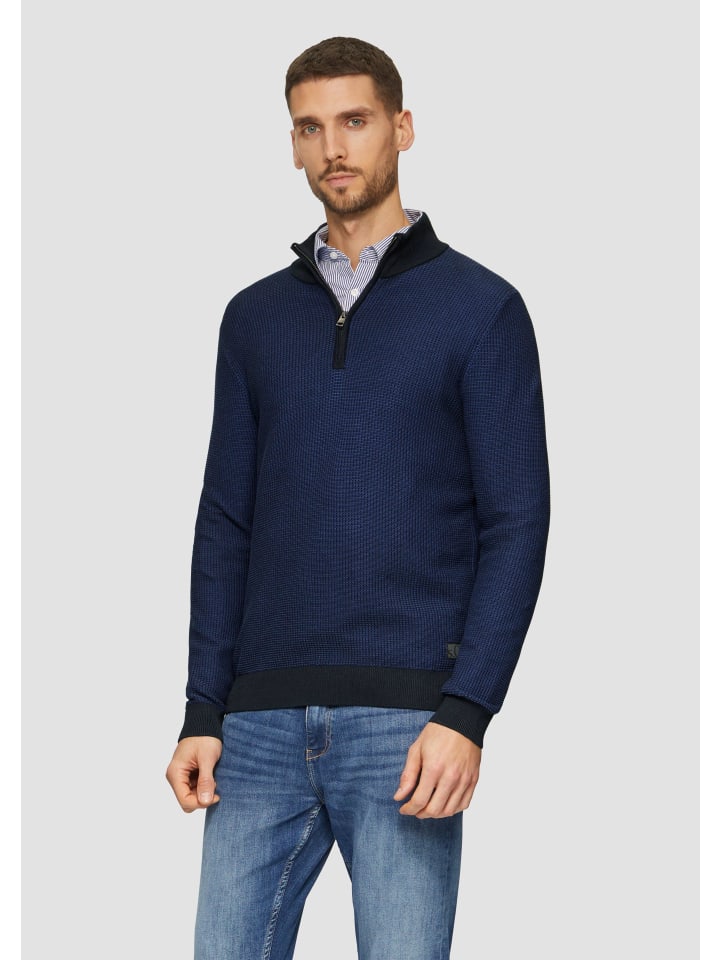 

Пуловер s.Oliver Strickpullover langarm, синий