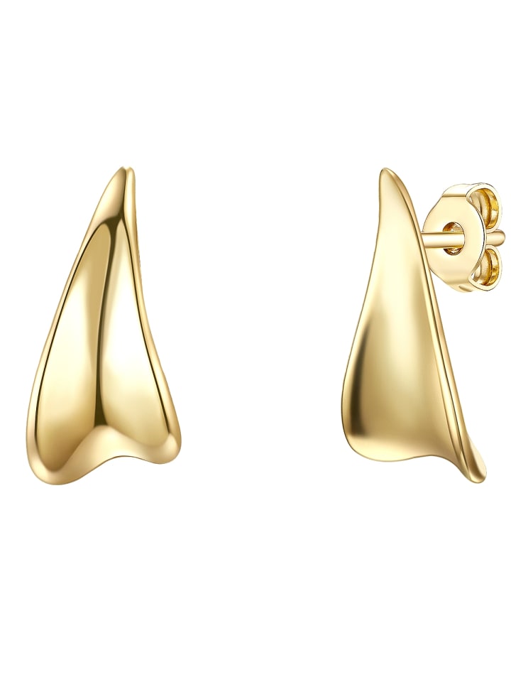 

Glanzstücke München Серьги-гвоздики из стерлингового серебра с отделкой из желтого золота