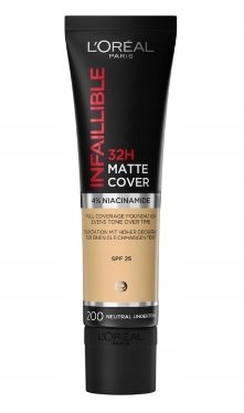 

L'OREAL INFAILLIBLE 32h MATTE COVERAGE FOUNDATION 200 нейтральный подтон