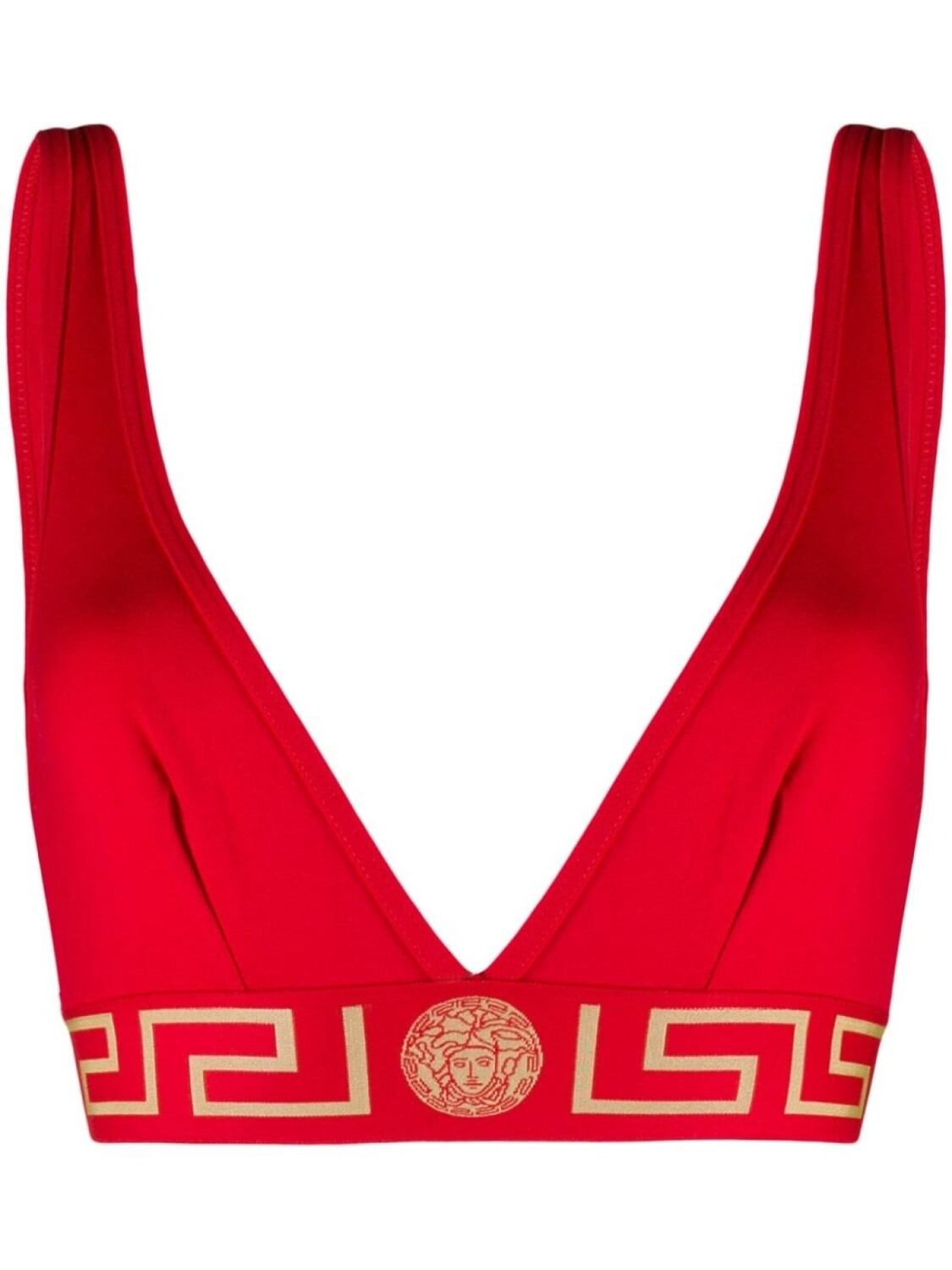 

Versace бюстгальтер-бралетт с треугольными чашками, красный