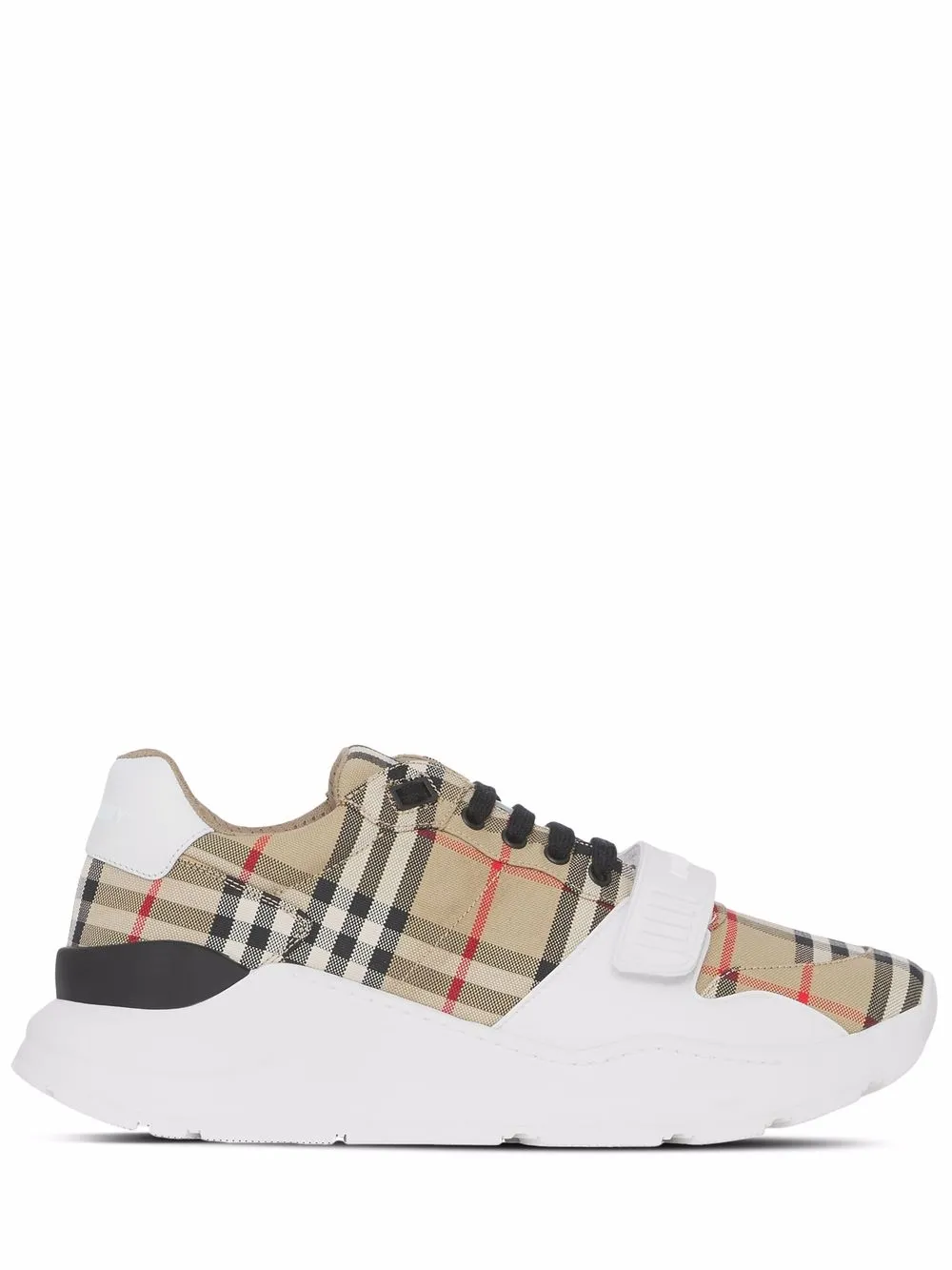 Кроссовки в клетку Vintage Check на липучках BURBERRY, нейтральный