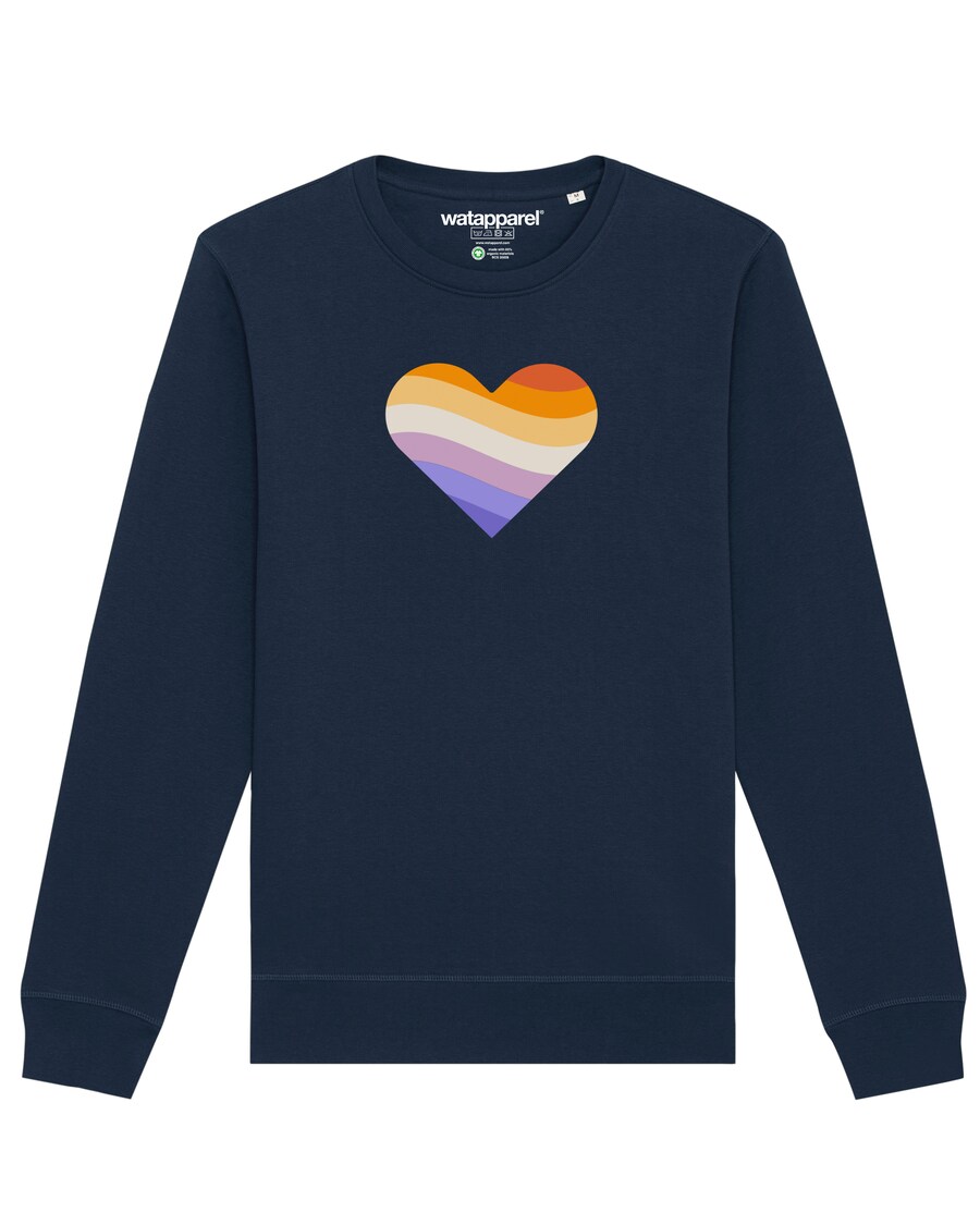 

Толстовка Watapparel Rainbow Heart, темно-синий