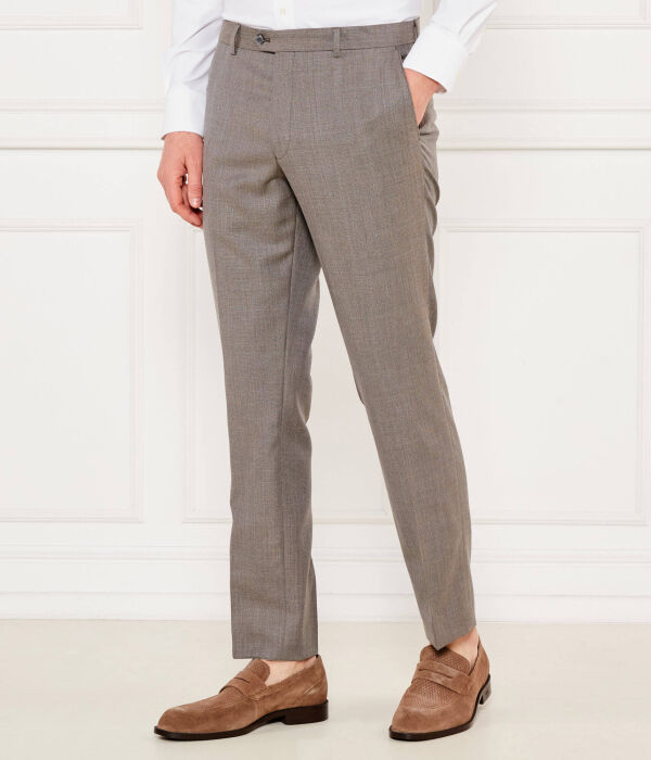 

Шерстяные брюки-чинос денди Slim fit Oscar Jacobson, серый