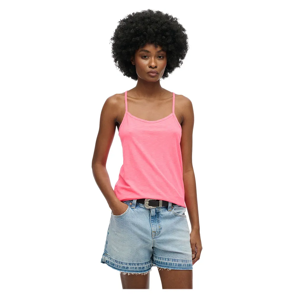 

Футболка без рукавов Superdry Studios Strappy, розовый