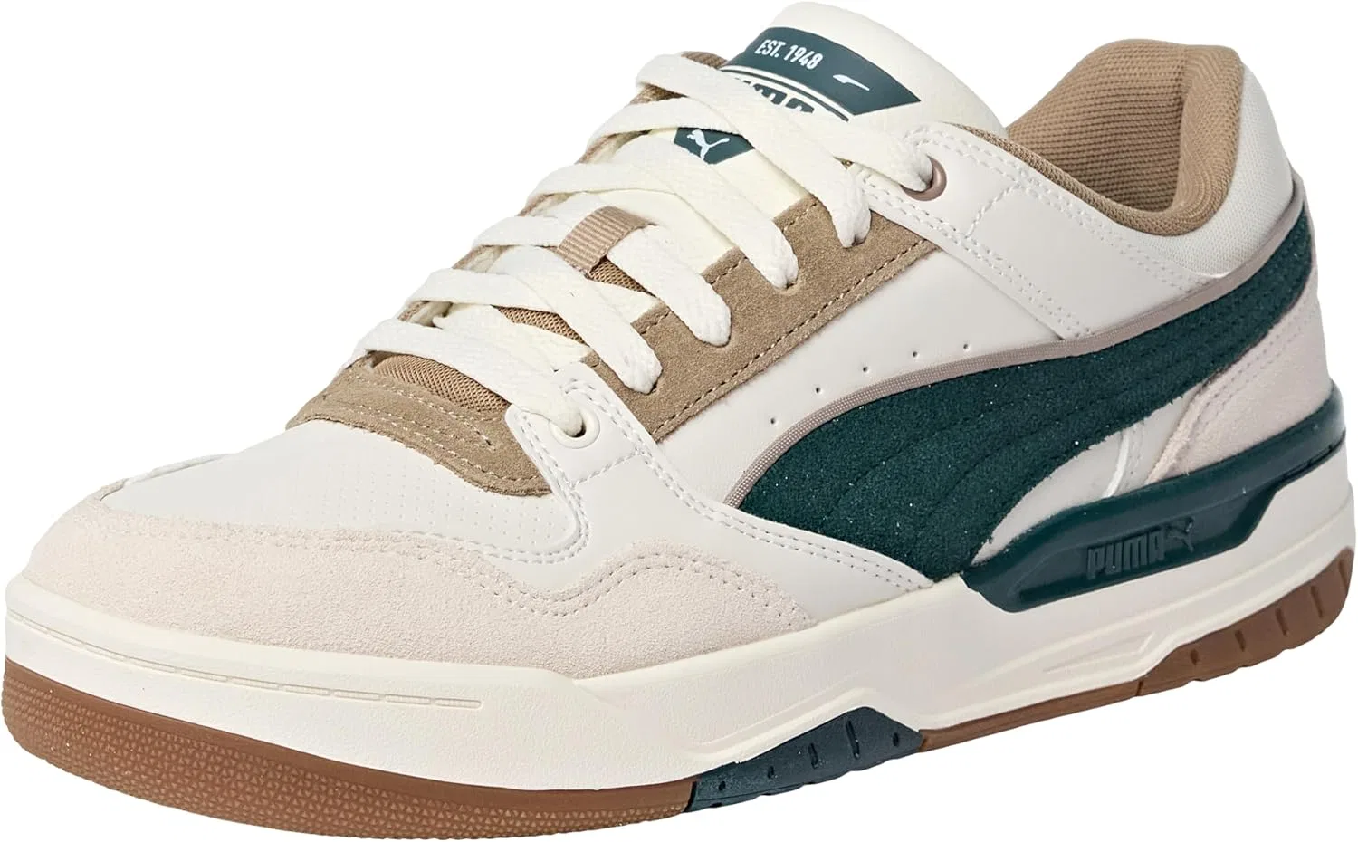 Кроссовки PUMA Unisex Rebound Retro SD, Warm White Green Terrain Rubber