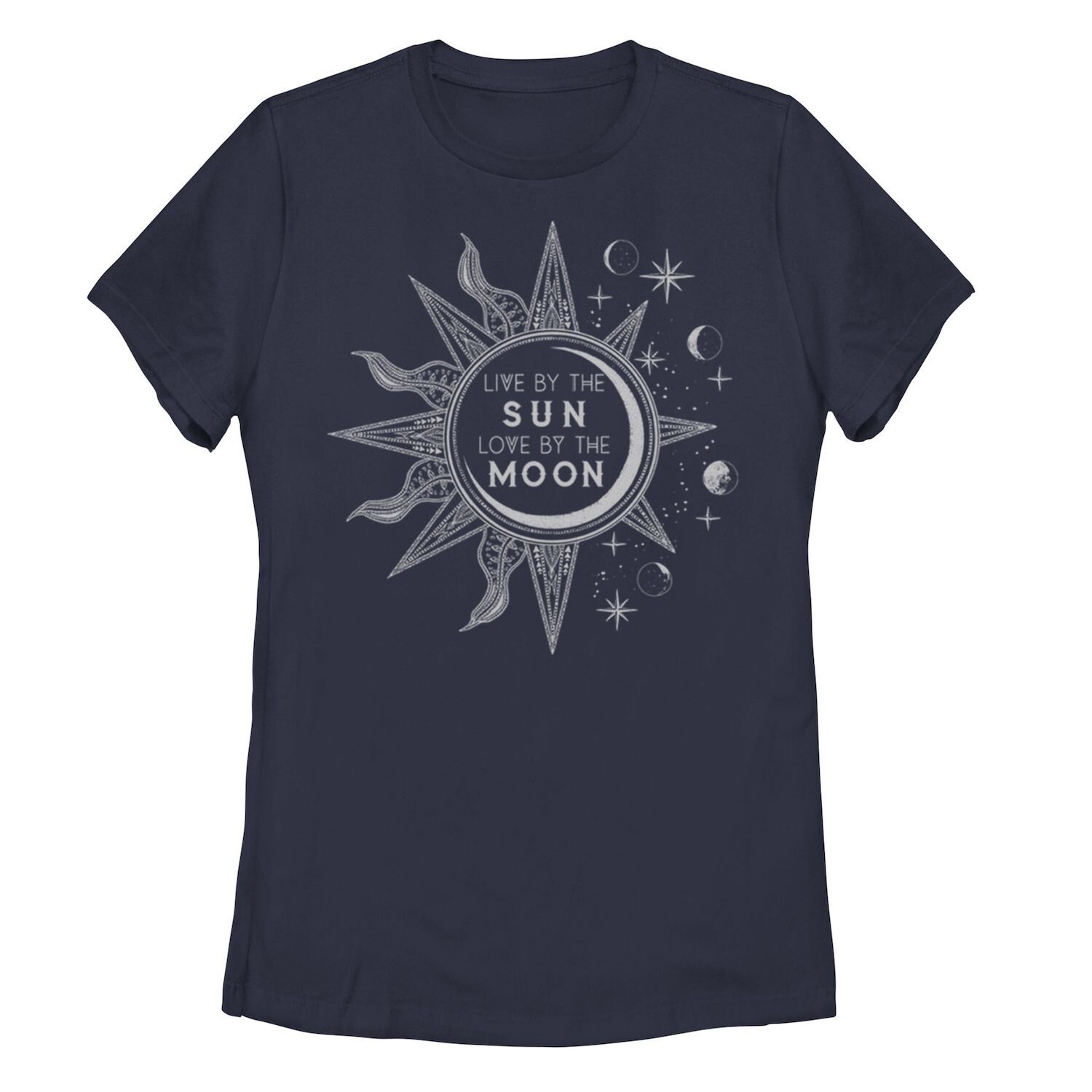

Футболка с рисунком Sun Moon Phases для юниоров «Love by the Moon», темно-синий
