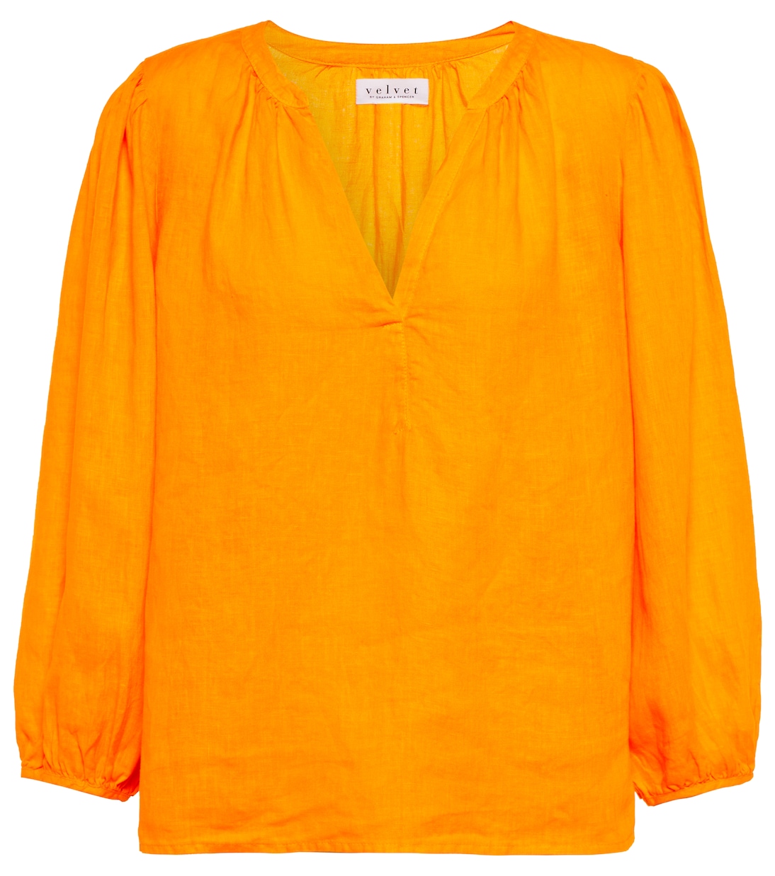 

Льняная блузка Илеана Velvet, оранжевый