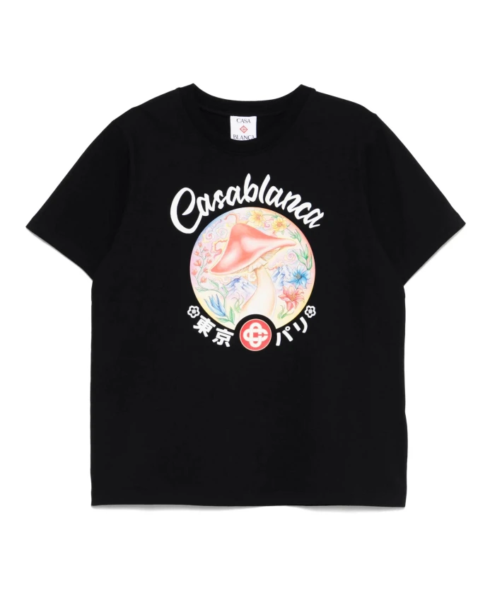 

Черные футболки и поло с круглым вырезом Casablanca, черный