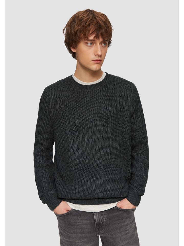 

Пуловер QS Strickpullover langarm, синий