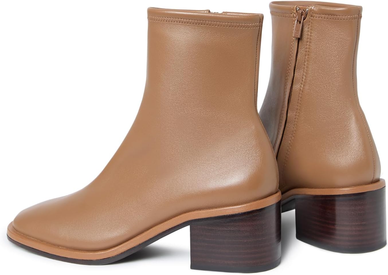 Ботинки Loeffler Randall Roxy Stretch Ankle Bootie With Block Heel, цвет Safari — фото 2