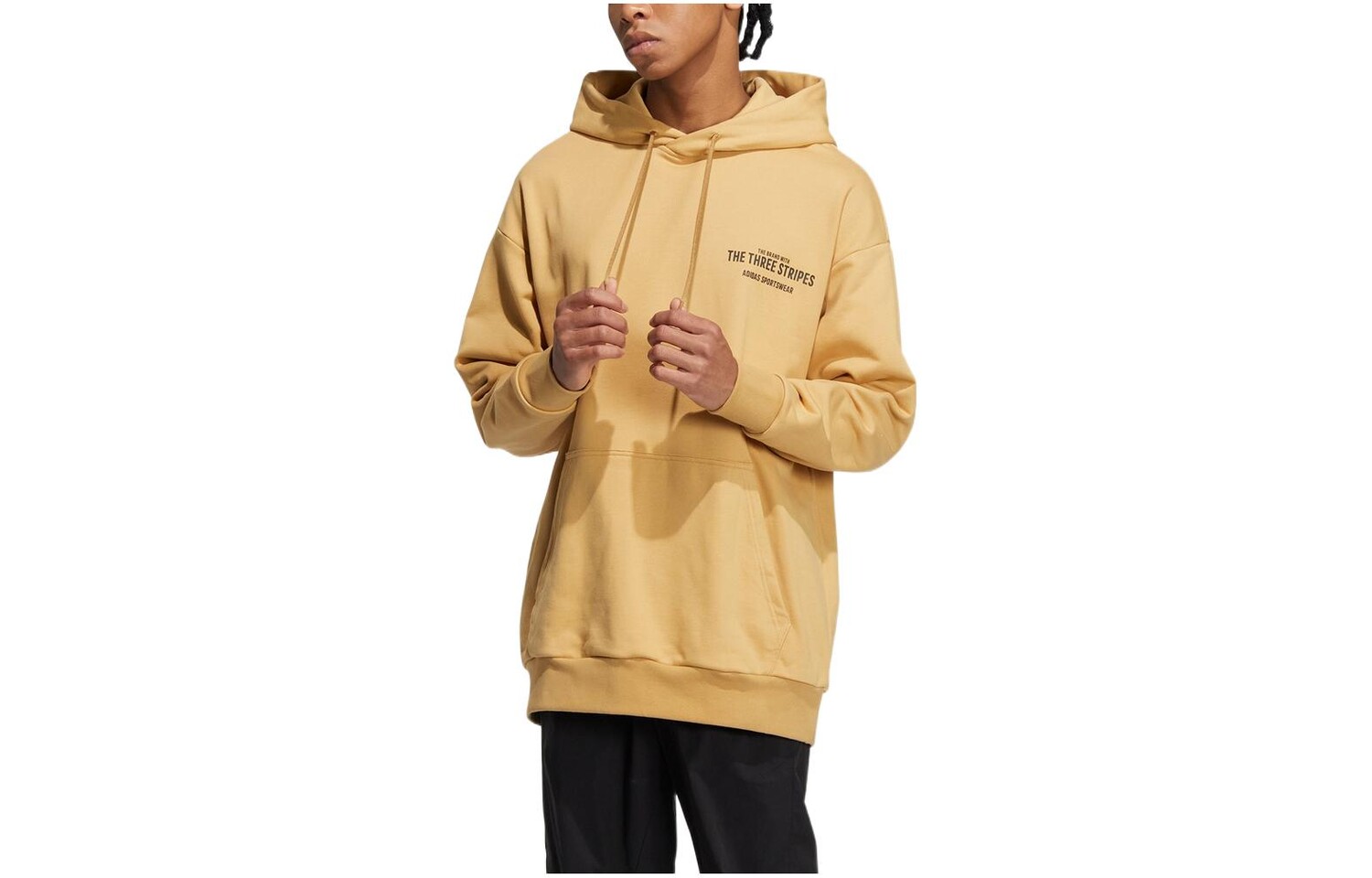 

Толстовка мужская светло-золотая Adidas, цвет Light Gold